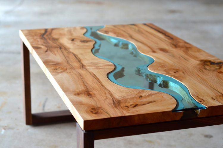 unique wooden coffee table