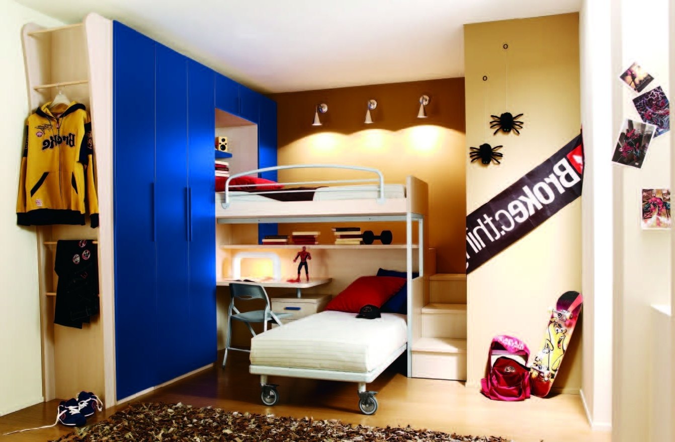 20 Cool Bunk Bed With Desk Designs