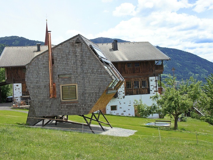 unique tiny home in a field