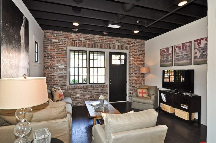 beautiful brick accent wall