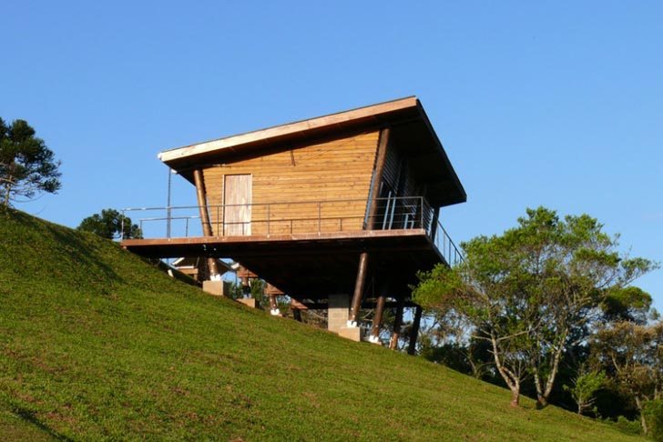 small stilted house in brazil