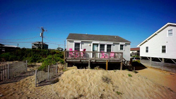 An ocean front home in Kitty Hawk, North Carolina.