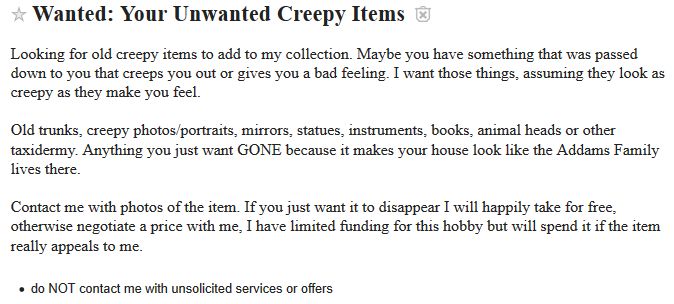 Creepy Items