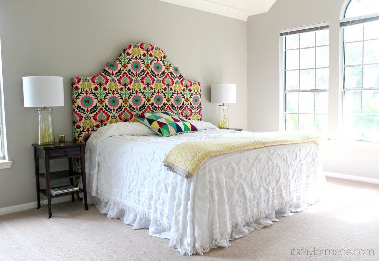 beautiful colorful headboard