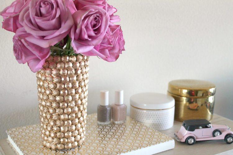 DIY gold vase