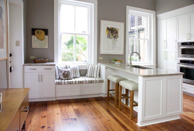 kitchen with window seat