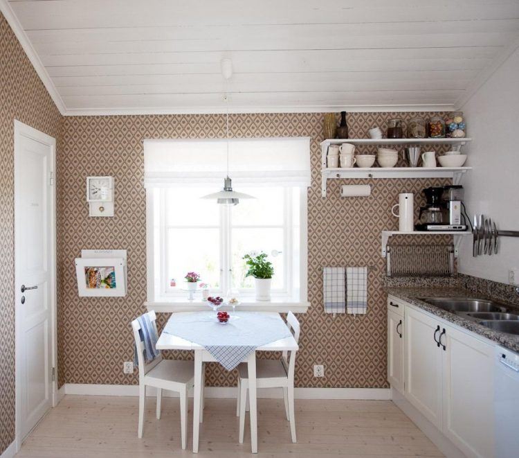 rustic kitchen with cozy dining area