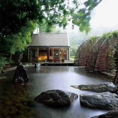 sauna house with pool