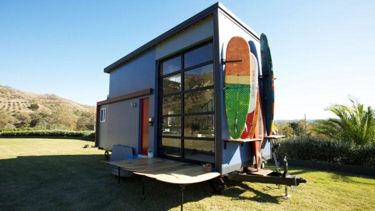 surf style house with a view