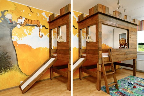 calvin-and-hobbes-bedroom-loft-bed