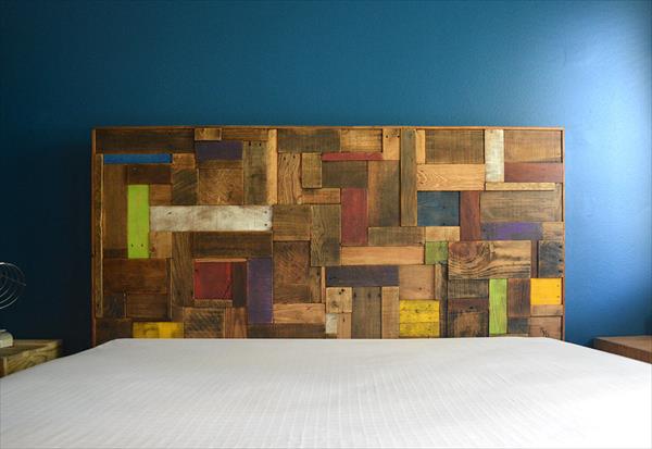 pallet headboard for queen bed