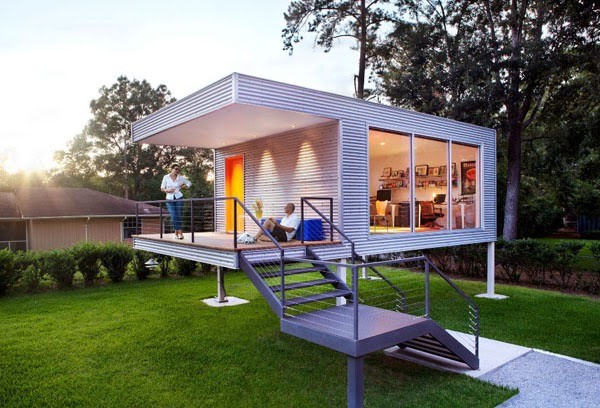 tiny house with balcony view