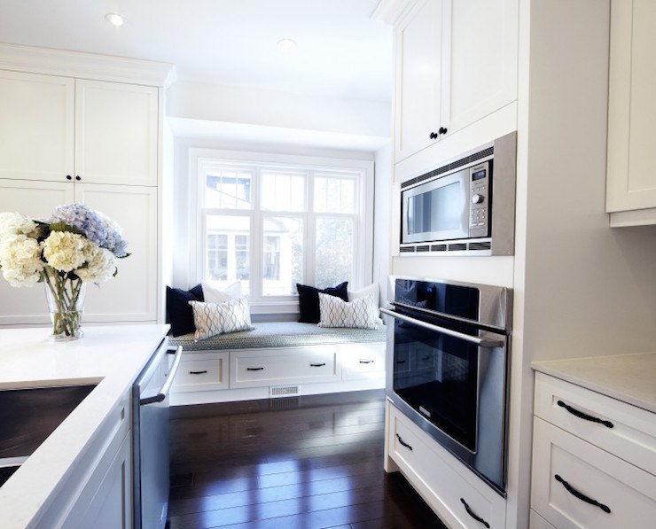 kitchen with built-in window seat