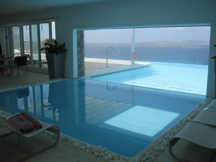 modern indoor swimming pool