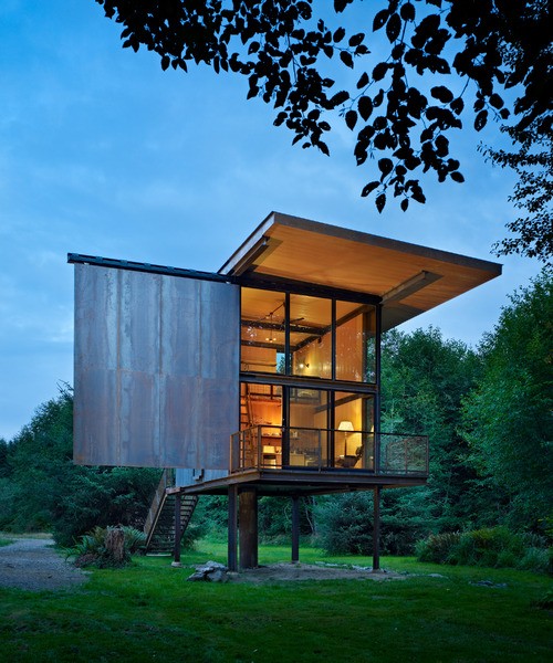 steel clad small home