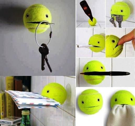 tennis ball home decor idea