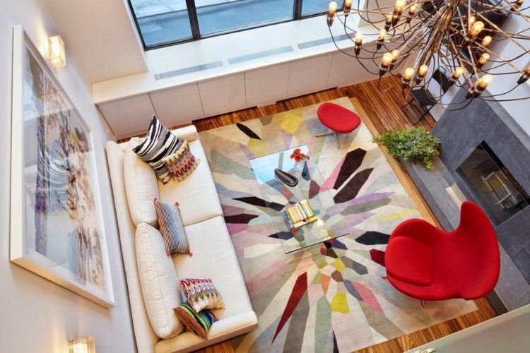 amazing colorful living room design