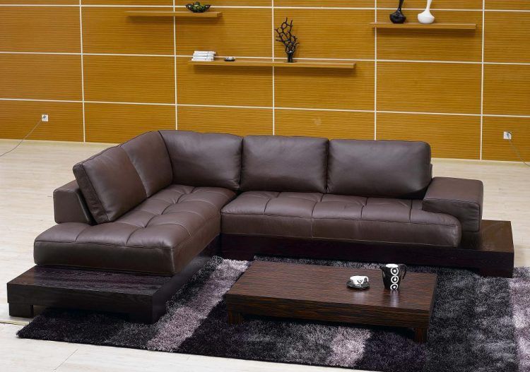 contemporary leather sectional sofa