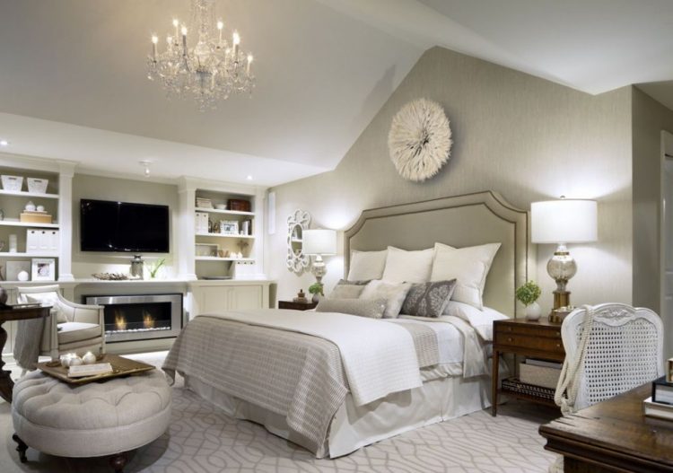 Crystal Chandelier Bedroom