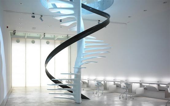 Glass Staircase Blue