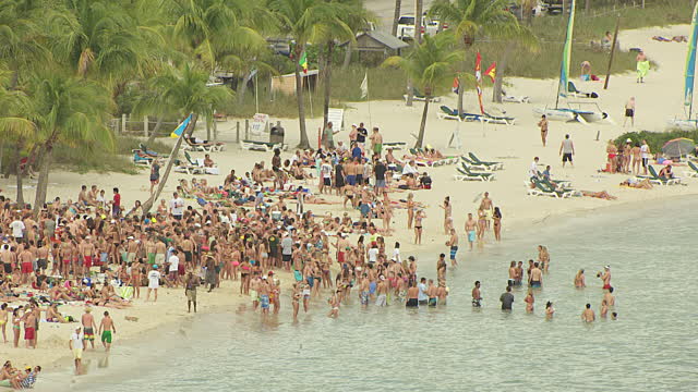 Key West Crowded Beach