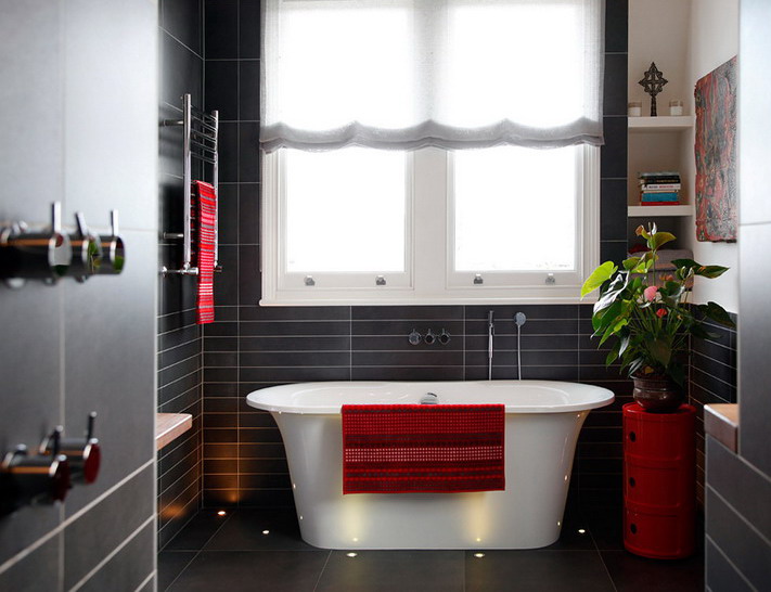 modern bathroom with accessories 