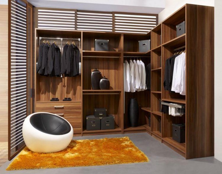 Modern Gentlemen Walk in Closet