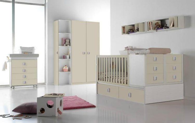 nursery with futuristic furniture