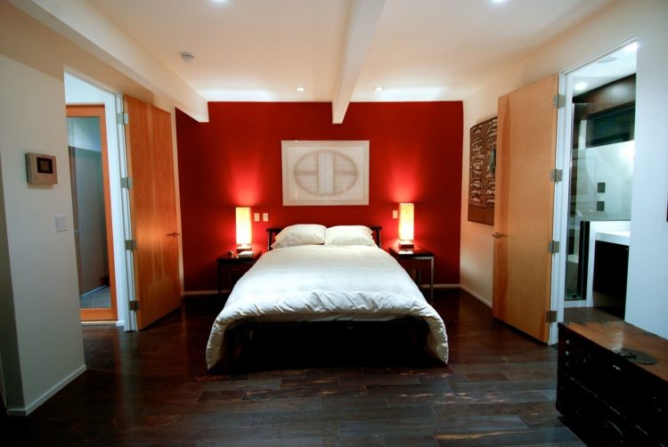 Bedroom Comfortable Chic And Wonderful Basement Bedroom Design intended for The Amazing apartment bedroom red intended for Cozy - Man 17