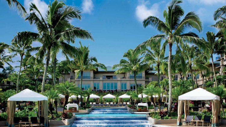 Ritz Carlton Kapalua, pool waterfall