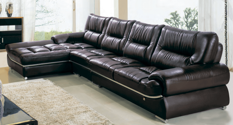 two piece leather sectional sofa