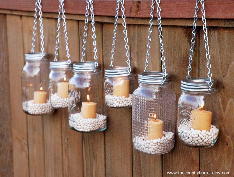 DIY mason jar lanterns 