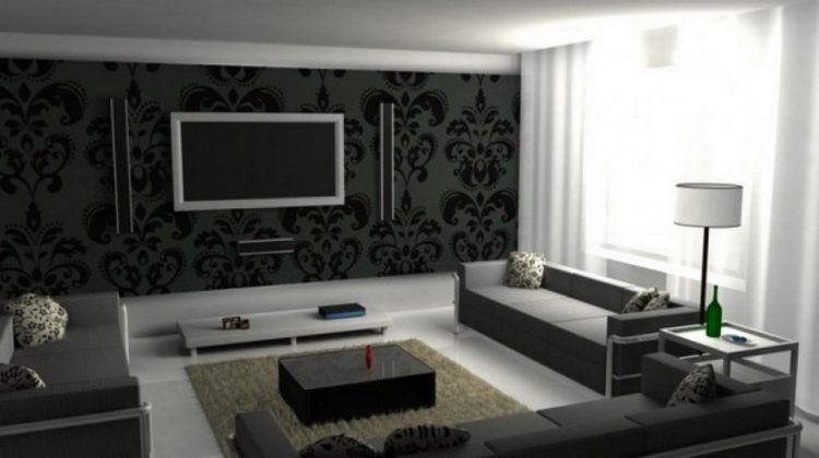 classy gray living room design