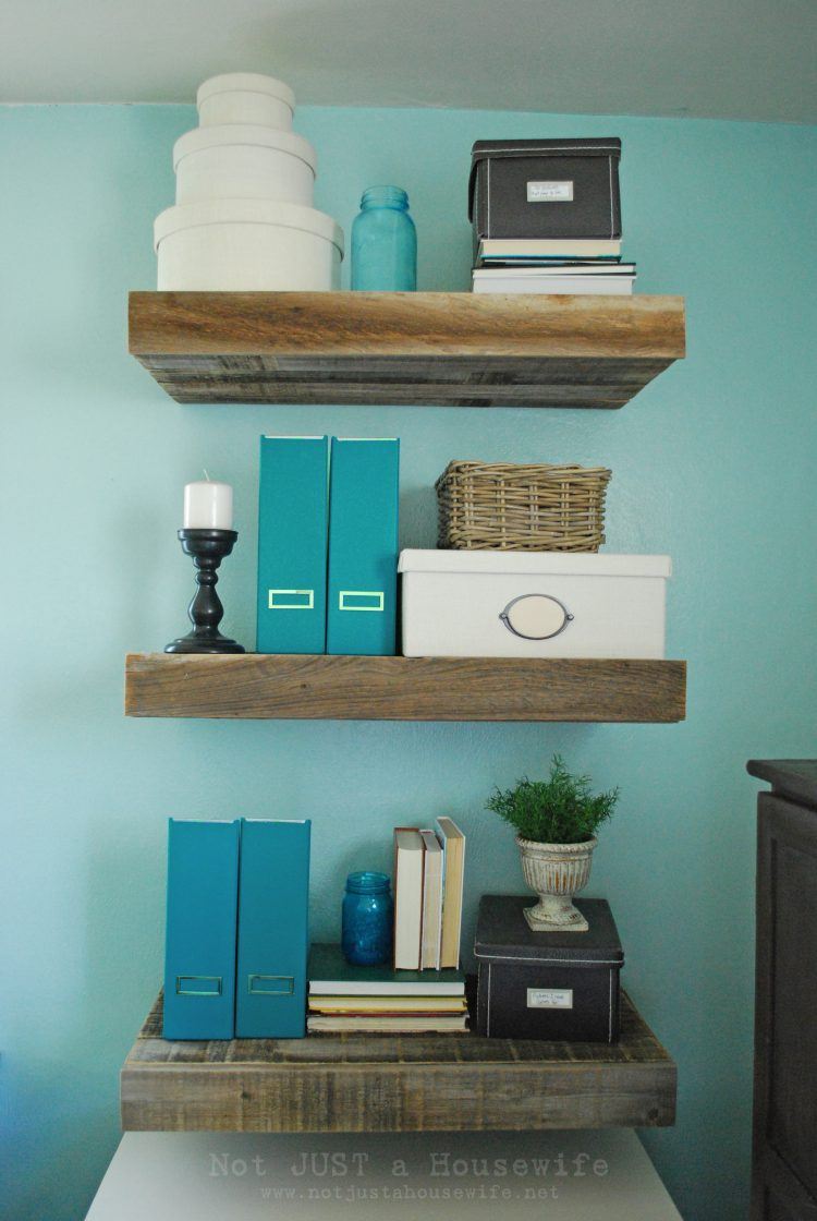 beautiful wooden shelves for bathroom