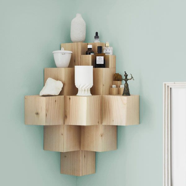 cheap and creative DIY wall shelving