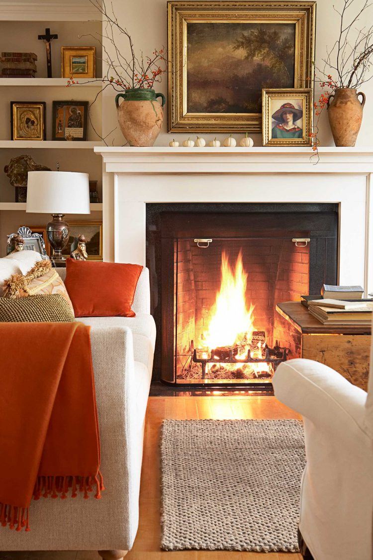 autumn fall living room decor