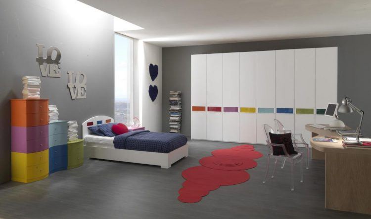 spacious modern bedroom for teens