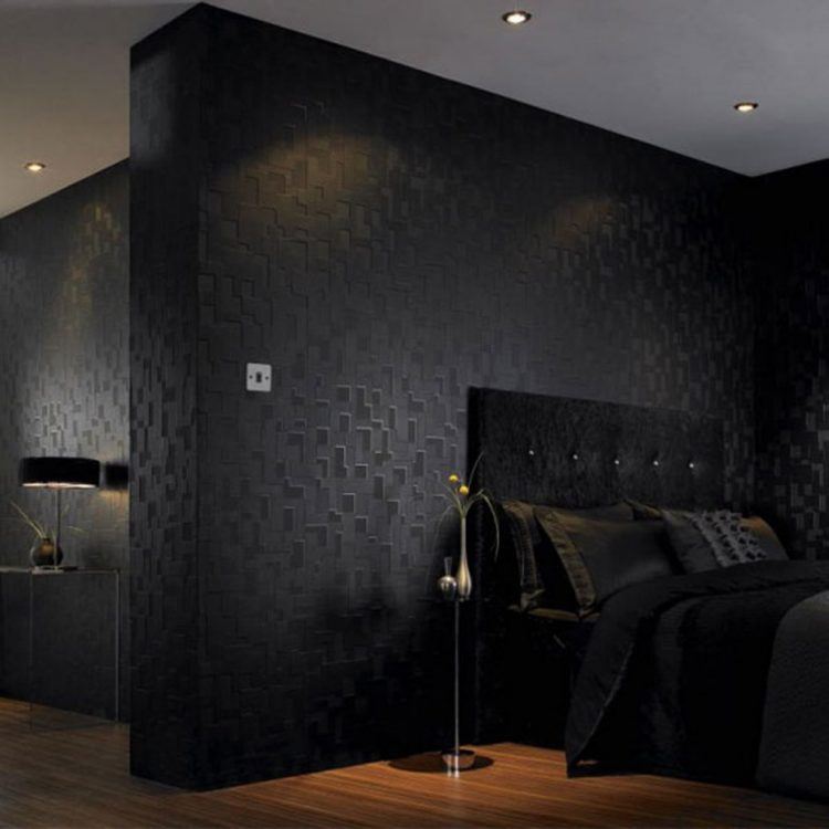 beautiful black embossed wallpaper 