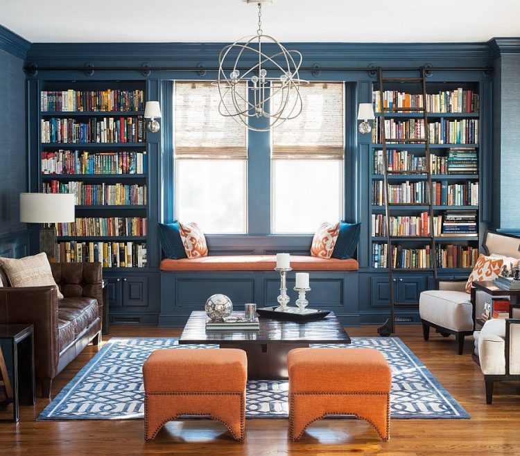 book-display-dark-blue-room