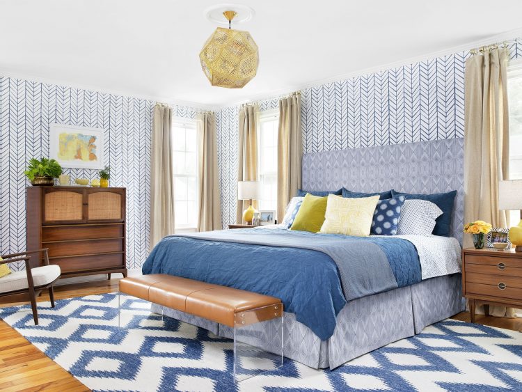 Chic Blue Bedroom