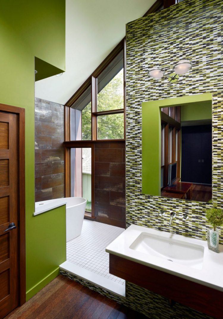 contemporary-green-bathroom