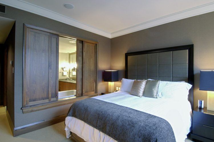 cool bedroom with headboard