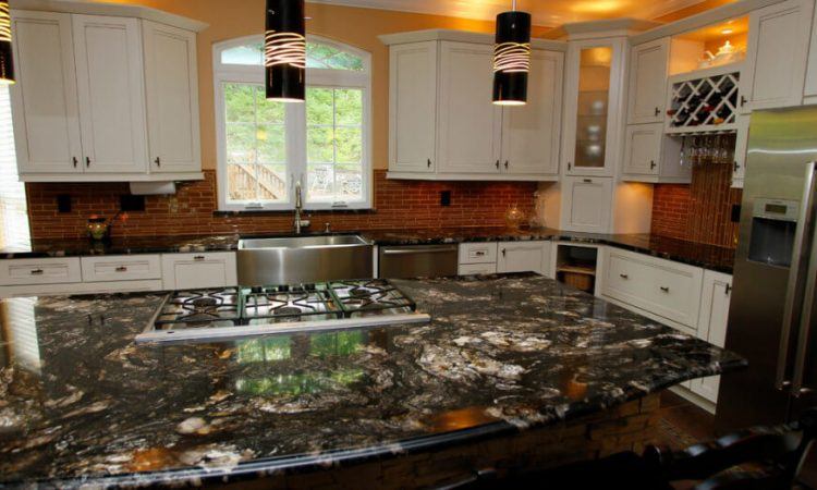 dark-brown-granite-large-kitchen-island