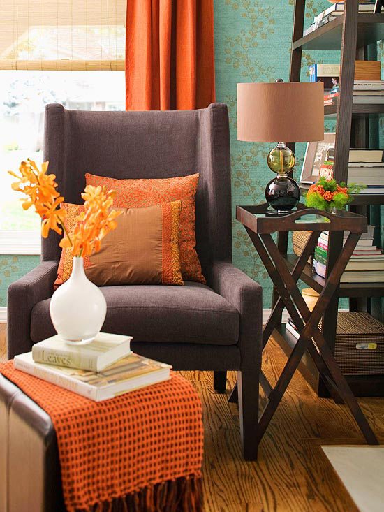 fall colors for living room table