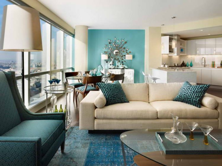 gorgeous-teal-living-room