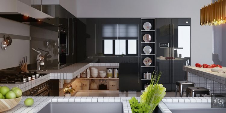 kiev-apartment-monochrome-lacquered-kitchen-with-modern-fixtures