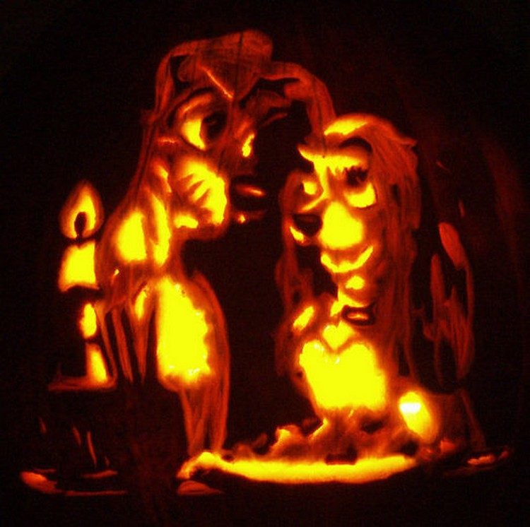 lady-and-the-tramp-pumpkin-carving