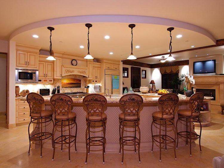 Luxury Kitchen Island with Seating