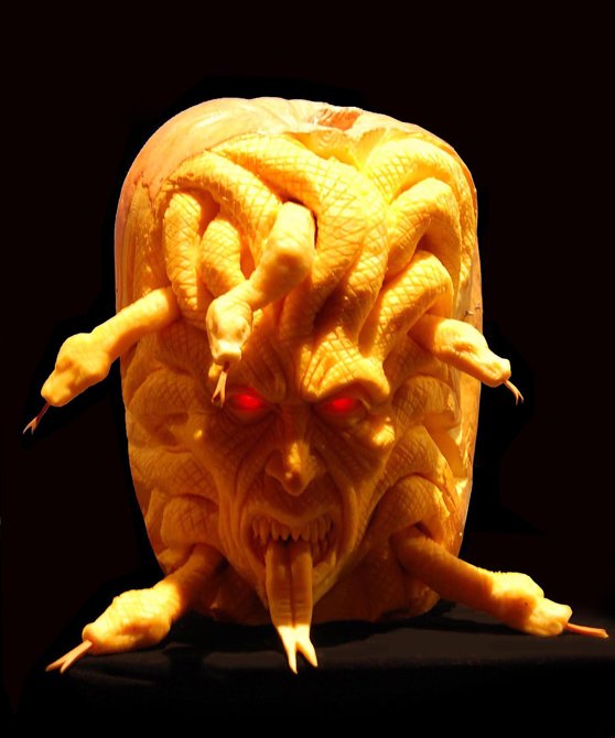 medusa-pumpkin-carving