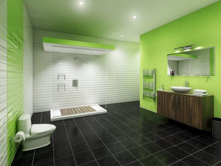 minimalist-green-bathroom